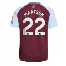 Aston Villa Ian Maatsen #22 Hemmatröja 2024-25 Korta ärmar